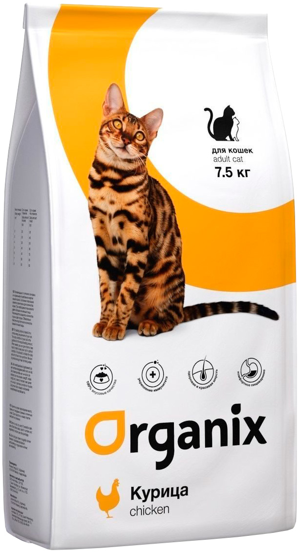 

Organix Adult Cat Chicken для взрослых кошек с курицей (18 кг)