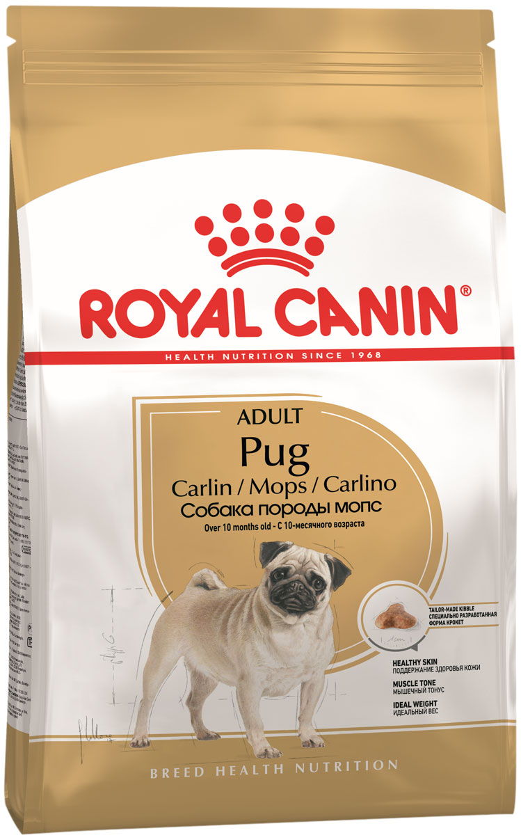 

Royal Canin Pug Adult для взрослых собак мопс (1,5 кг)