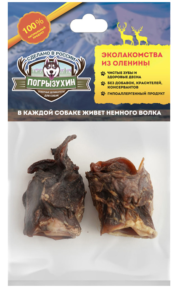 

Лакомство Погрызухин для собак калтык северного оленя M (1 уп)