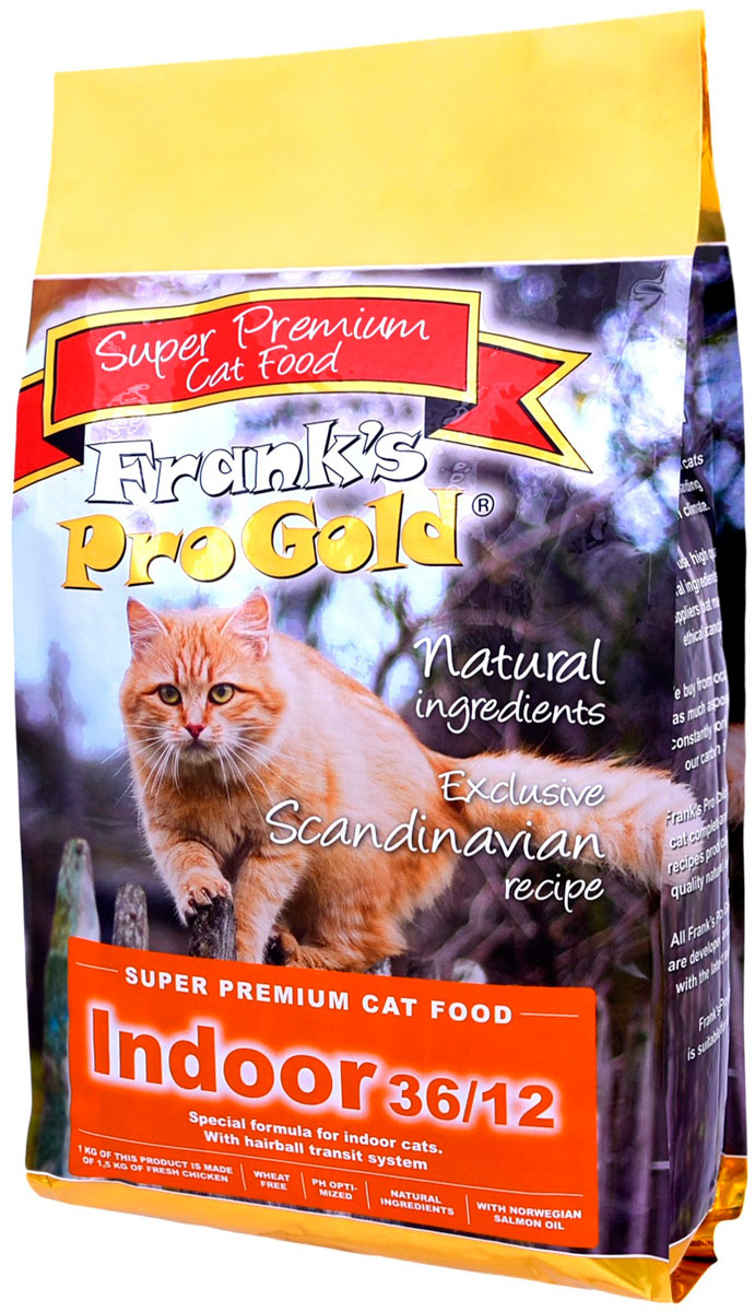 

Frank's Progold Cat Indoor для взрослых кошек живущих дома с курицей (3 кг)