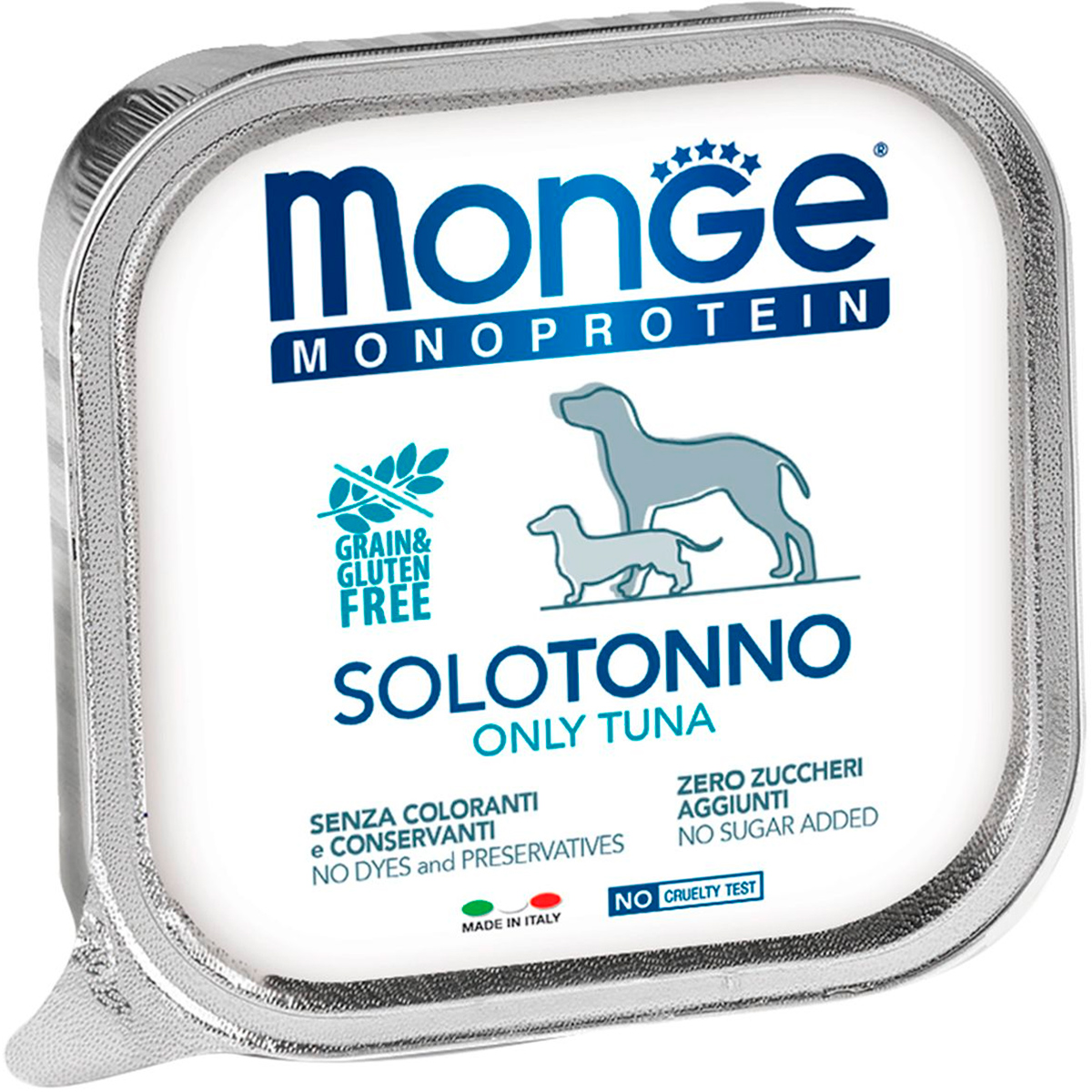 

Monge Monoprotein Solo Dog монобелковые для взрослых собак паштет с тунцом 70014168bs (150 гр х 24 шт)