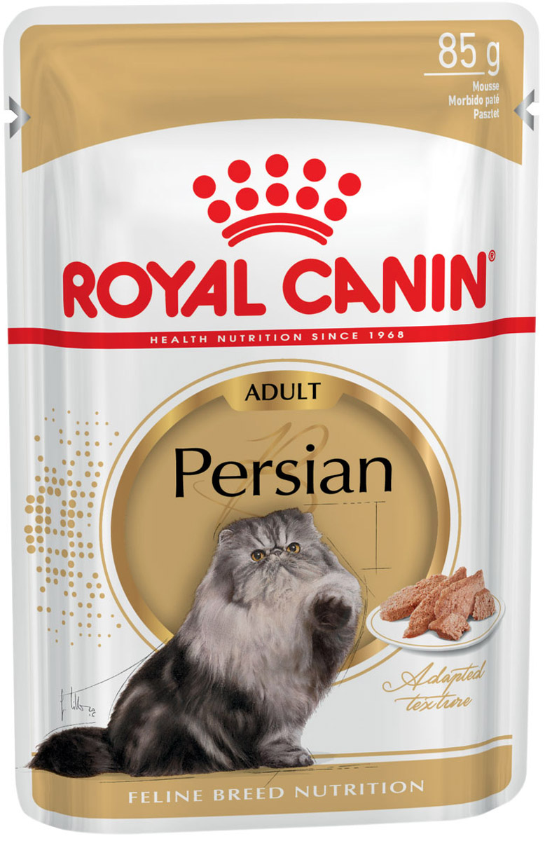 

Royal Canin Persian Adult для взрослых персидских кошек паштет (85 гр х 12 шт)