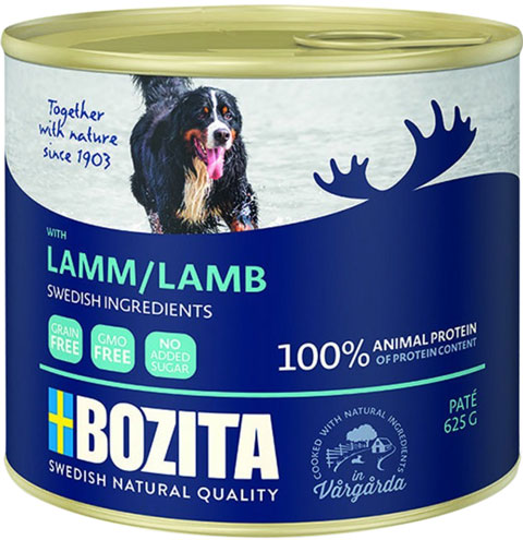 

Bozita Lamb для собак и щенков паштет с ягненком (625 гр)