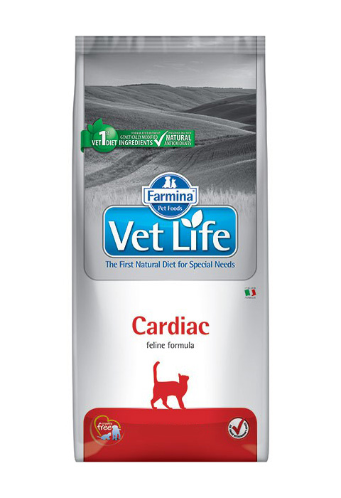 

Farmina Vet Life Feline Cardiac для взрослых кошек при сердечной недостаточности (2 кг)