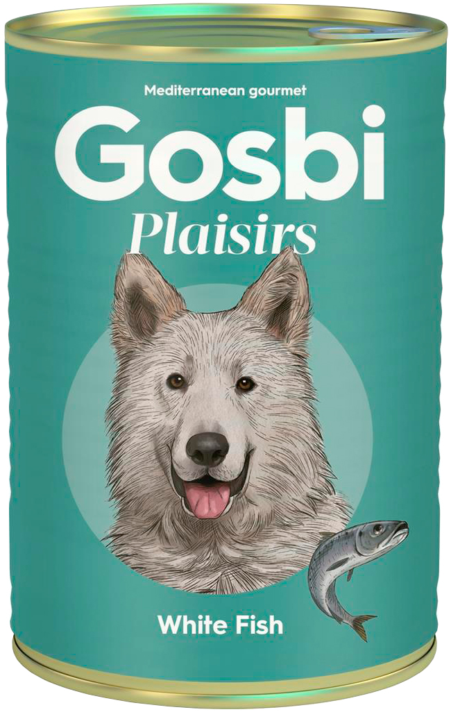 

Gosbi Plaisirs White Fish беззерновые для взрослых собак с белой рыбой (370 гр)