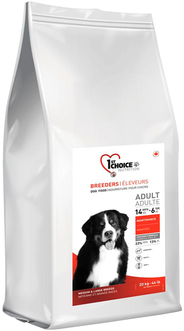 

1st Choice Breeders Adult Medium & Large Breeds для взрослых собак средних и крупных пород с курицей (20 кг)