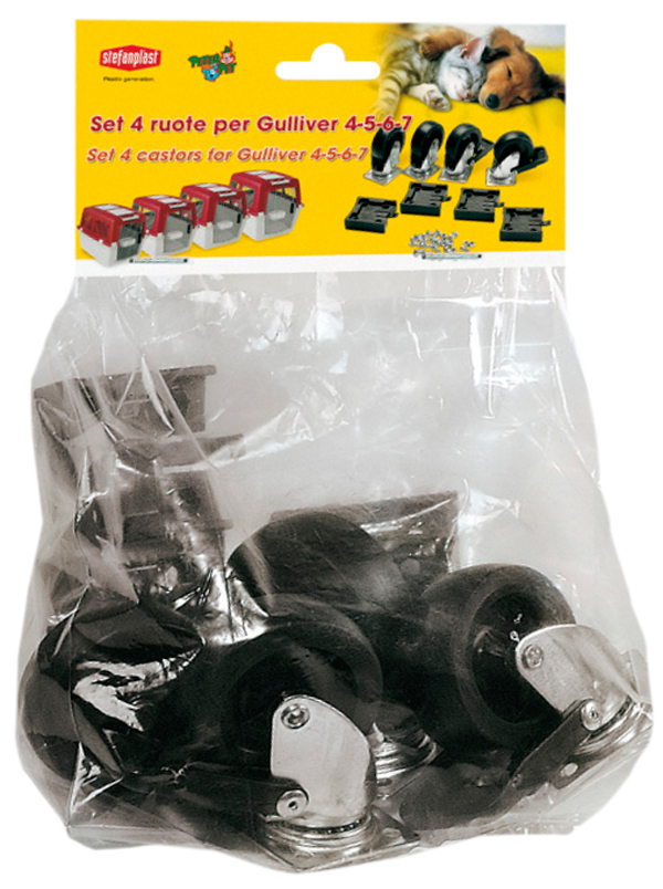 Колеса Stefanplast Set для переносок Gulliver Iata 4, 5, 6, 7 и Gulliver Touring (уп. 4 шт) (1 уп)