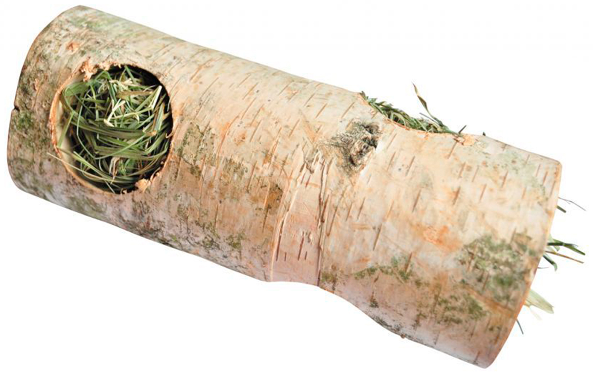 Lolo Pets домик-лакомство для грызунов тоннель с сеном деревянный L (1 шт)