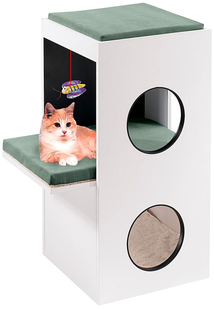 

Комплекс для кошек Ferplast Blanco спально-игровой 40 х 55 х 80 см (1 шт)
