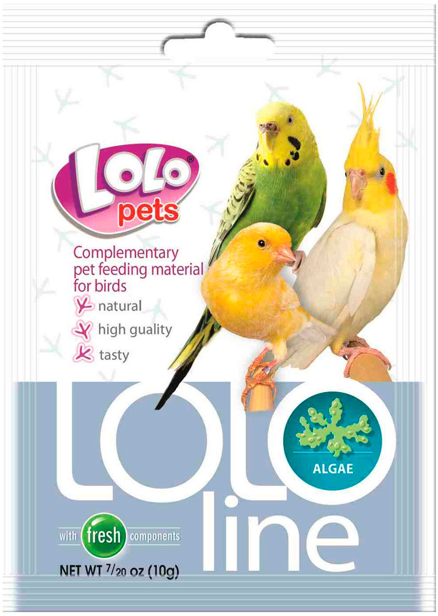 

Lolo Pets Lololine водоросли для птиц (10 гр)