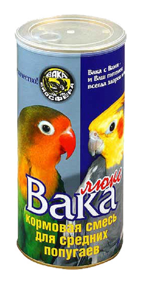 

вака люкс корм для средних попугаев (900 гр)