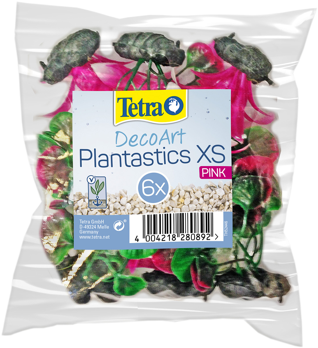 

Растение для аквариума пластиковое мини розовое Tetra DecoArt Plant Xs M Pink Refil 6 см уп. 6 шт (1 шт)