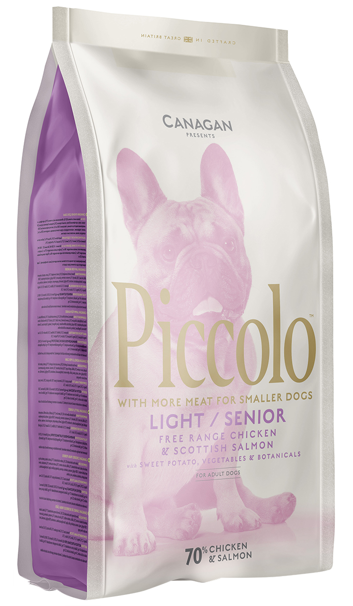 

Piccolo Grain Free Light/senior беззерновой для пожилых собак маленьких пород с цыпленком (0,75 кг)