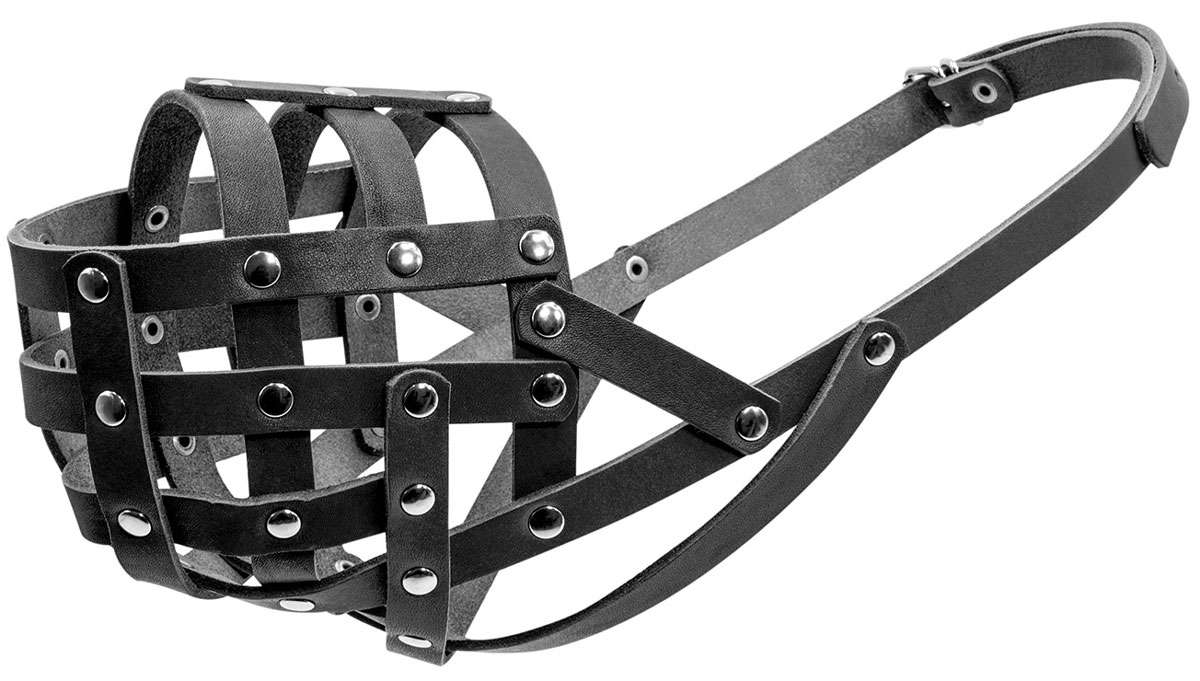 

Намордник для собак кожаный мягкий черный № 4 ротвейлер кобель Collar (1 шт)