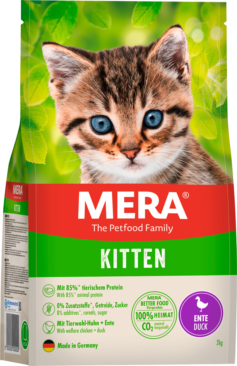 

Mera Cats Kitten Duck беззерновой для котят с уткой (2 кг)