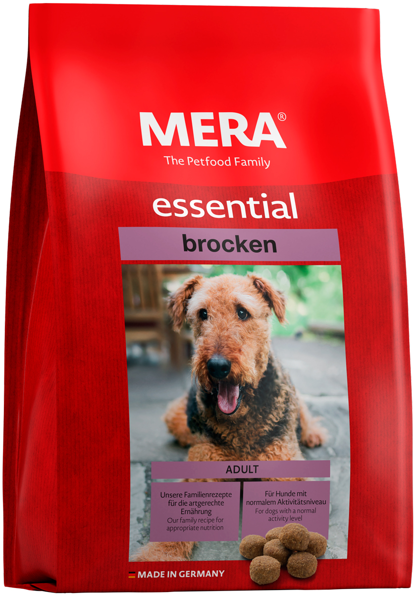 

Mera Essential Dog Adult Brocken для взрослых собак всех пород с нормальным уровнем активности с птицей (12,5 кг)