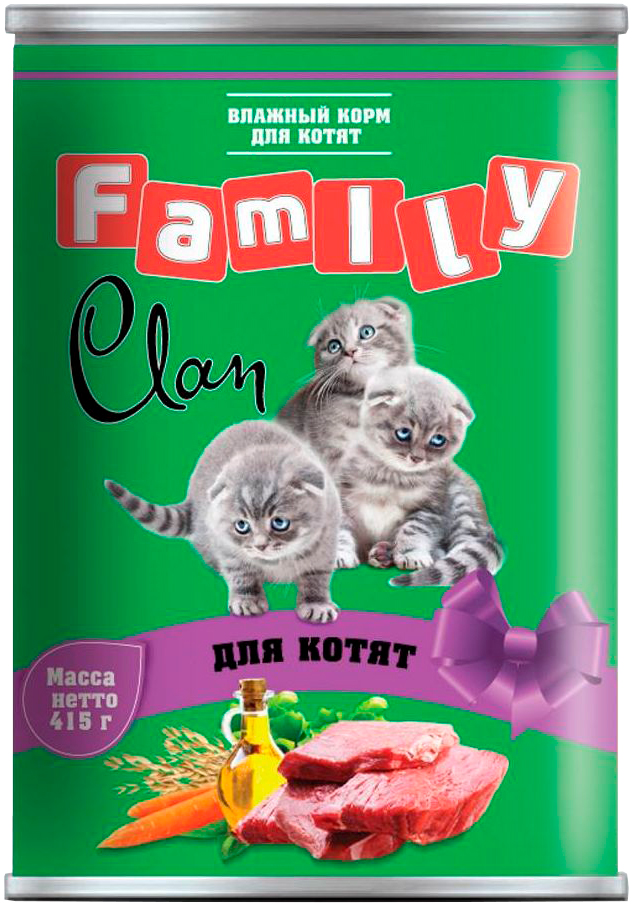 

Clan Family для котят (415 гр х 9 шт)