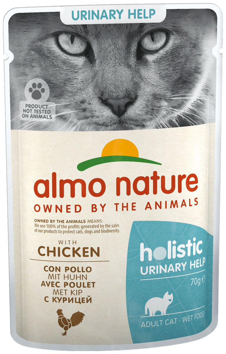 

Almo Nature Cat Holistic Urinary Support для взрослых кошек при мочекаменной болезни с курицей (70 гр х 30 шт)