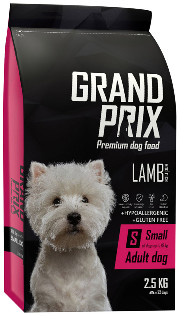 

Grand Prix Small Adult для взрослых собак маленьких пород с ягненком (0,8 кг)