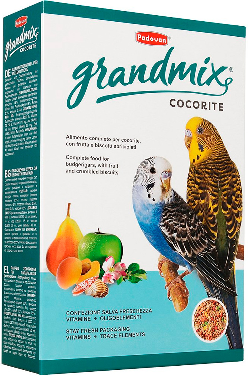 

Padovan Grandmix Cocorite корм для волнистых попугаев (400 гр)