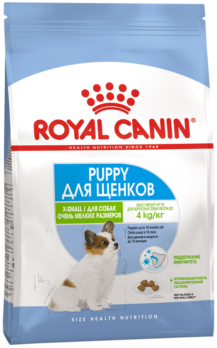 

Royal Canin X-small Puppy для щенков маленьких пород (0,5 кг)