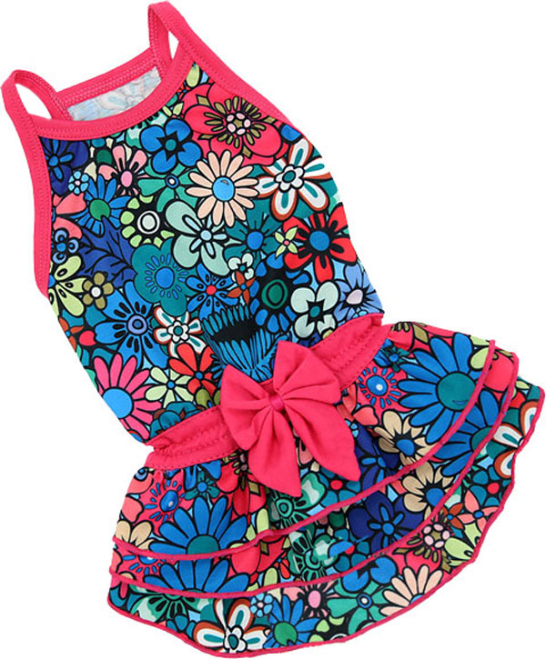 For My Dogs платье для собак Ромашки синее 333ss-2018 (12)