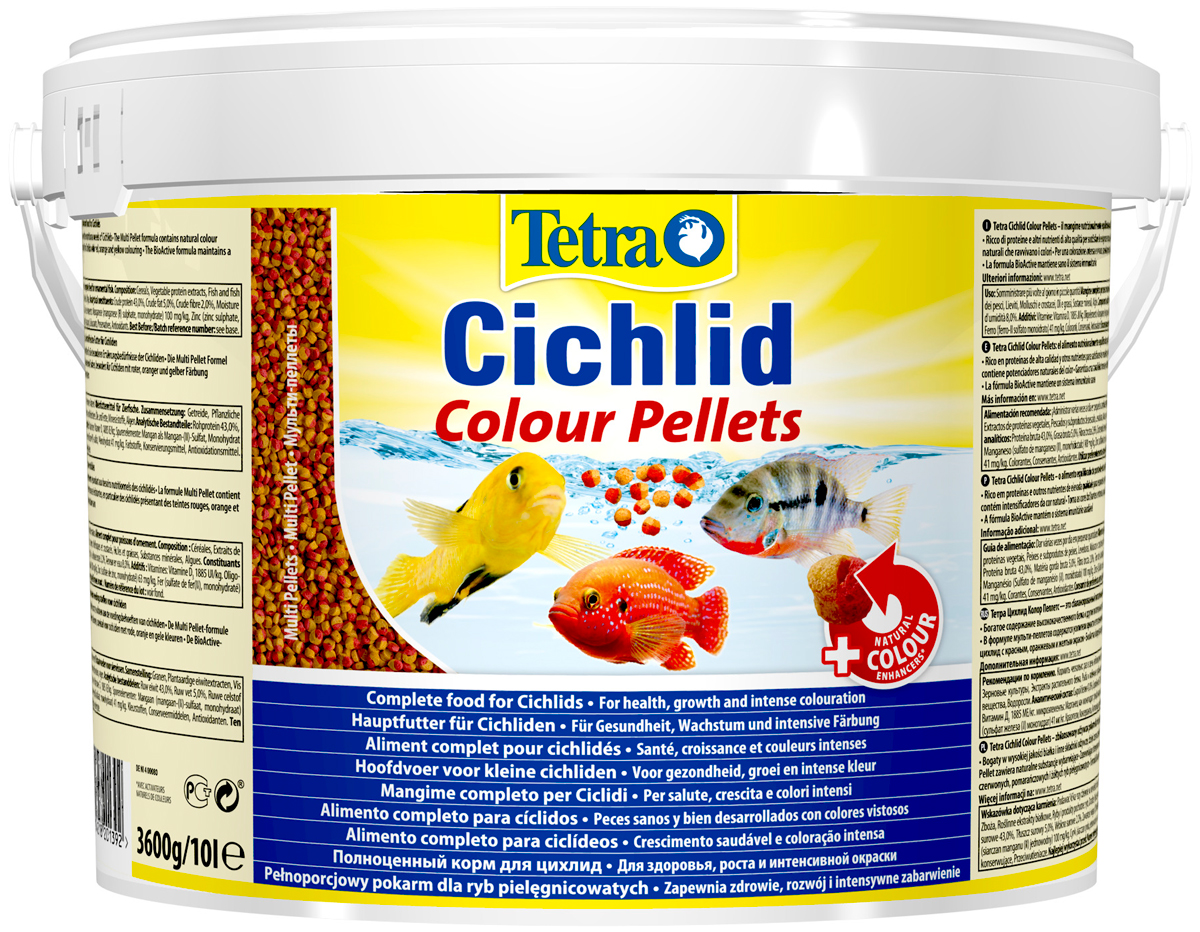 

Tetra Cichlid Colour Pellets корм шарики для цихлид, для усиления окраски (500 мл)