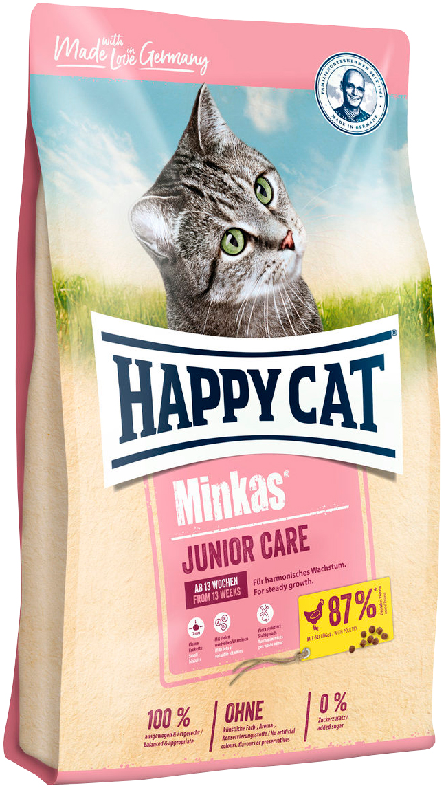 

Happy Cat Minkas Junior Care для котят с птицей (0,5 кг)