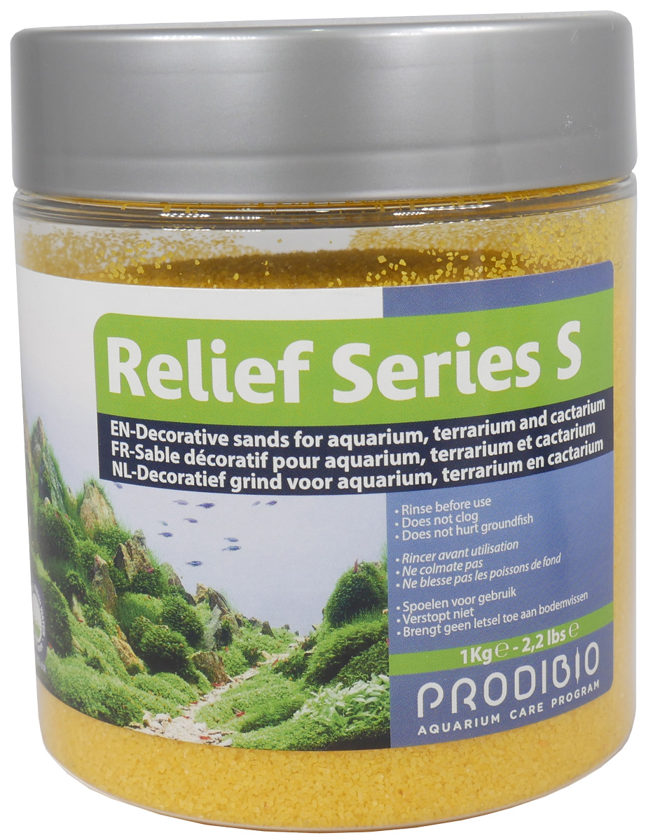 

Грунт для аквариума Prodibio Relief Series S песок декоративный охра (1 кг)