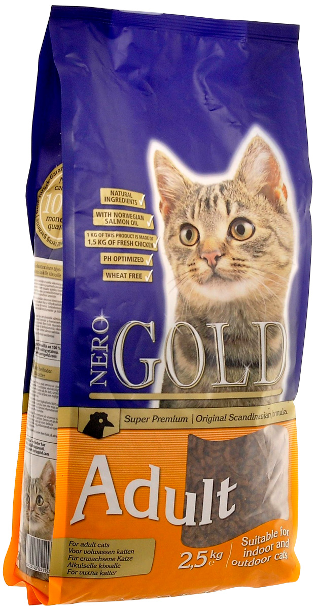 

Nero Gold Cat Adult Chicken для взрослых кошек с курицей (0,8 кг)