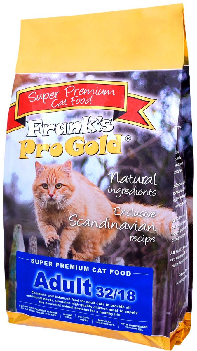 

Frank's Progold Cat Adult для взрослых кошек с курицей (7,5 кг)