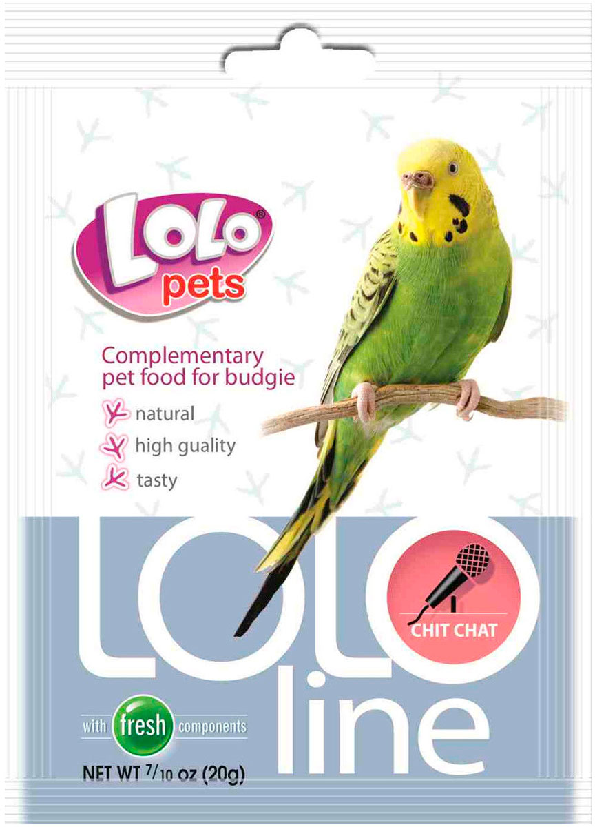 

Lolo Pets Lololine чик чирик дополнительная смесь для волнистых попугаев для пения (20 гр)