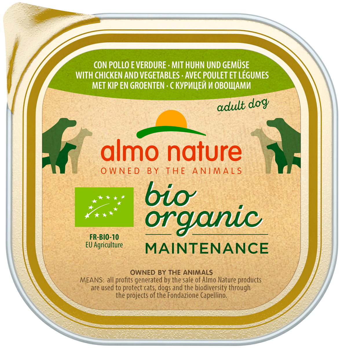 

Almo Nature Dog Daily Menu Bio Organic для взрослых собак паштет с курицей и овощами (100 гр х 32 шт)