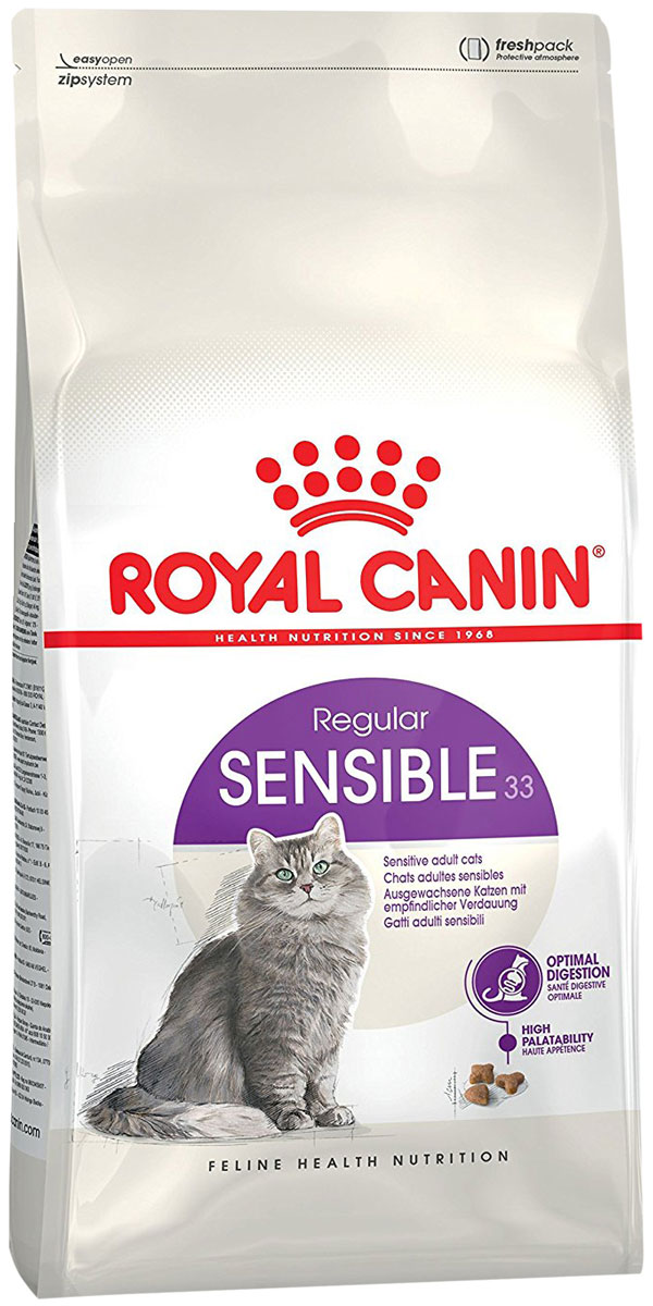 

Royal Canin Sensible 33 для взрослых кошек при аллергии (2 кг х 3 шт)