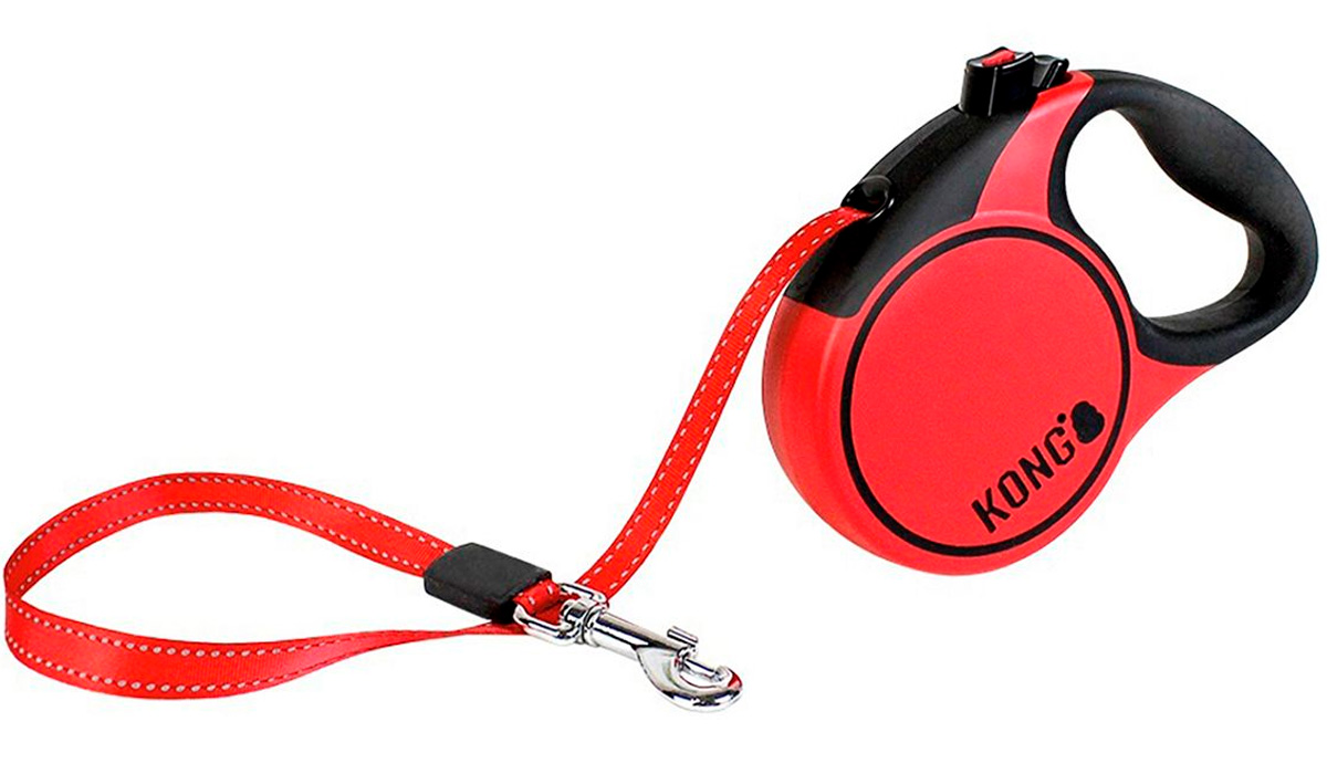 

Kong Terrain ременной поводок рулетка для животных 3 метров размер Xs красная (1 шт)