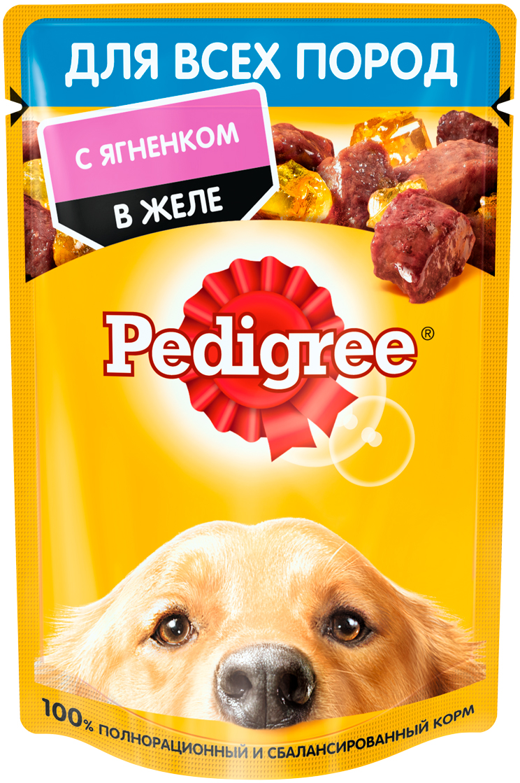 

Pedigree для взрослых собак с ягненком в желе 88614 (85 гр х 28 шт)