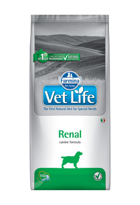 

Farmina Vet Life Canin Renal для взрослых собак при почечной недостаточности (2 кг)