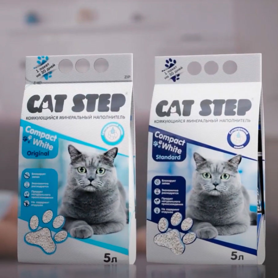 Наполнители CAT STEP COMPACT для туалета кошек!
