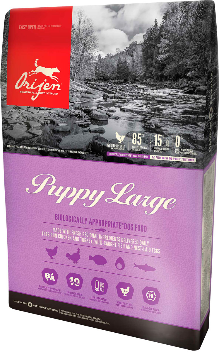 

Orijen Puppy Large 85/15 для щенков крупных пород (11,4 кг)