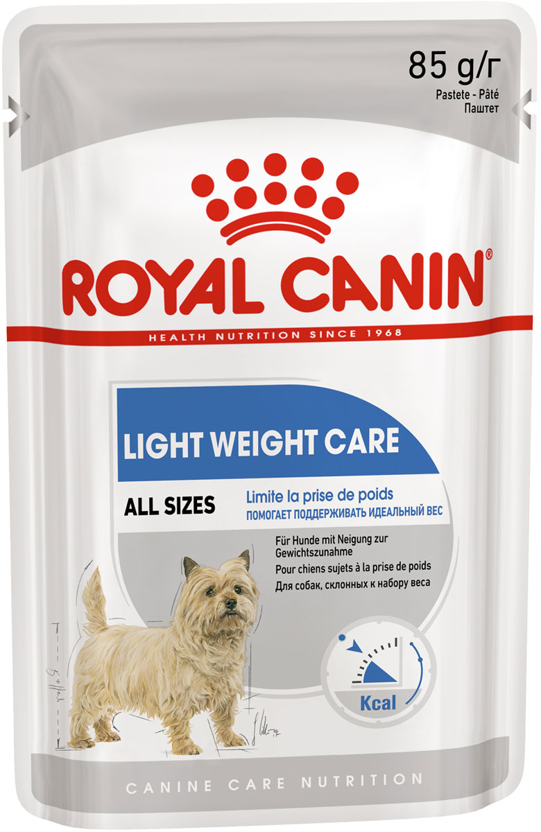 

Royal Canin Light Weight Care диетический для взрослых собак всех пород паштет (85 гр)