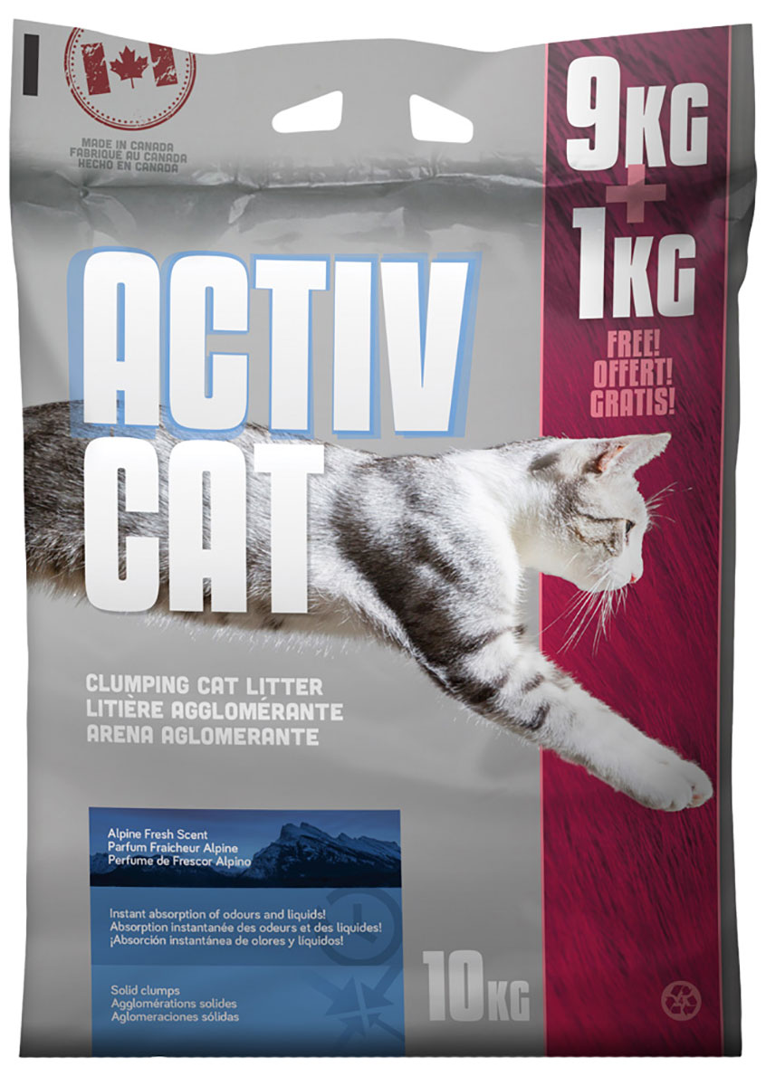 

Canada Litter Activcat наполнитель комкующийся для туалета кошек с ароматом альпийской свежести (4 кг)