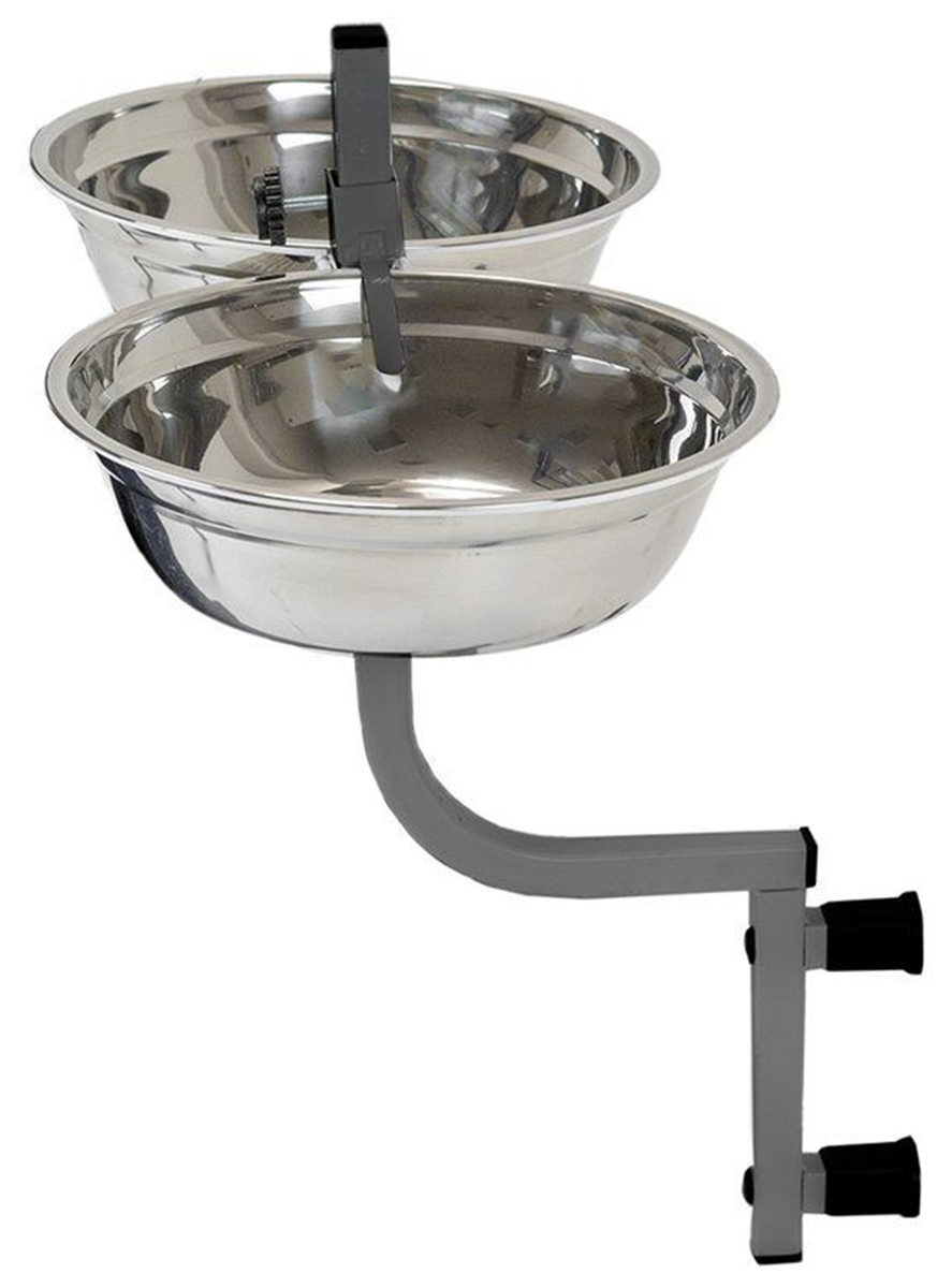 Кормушка настенная Eco металлическая 2 х 2,5 л 26 х 60 см (1 шт)
