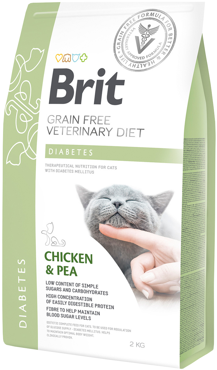 

Brit Veterinary Diet Cat Grain Free Diabetes для взрослых кошек при диабете (0,4 кг)