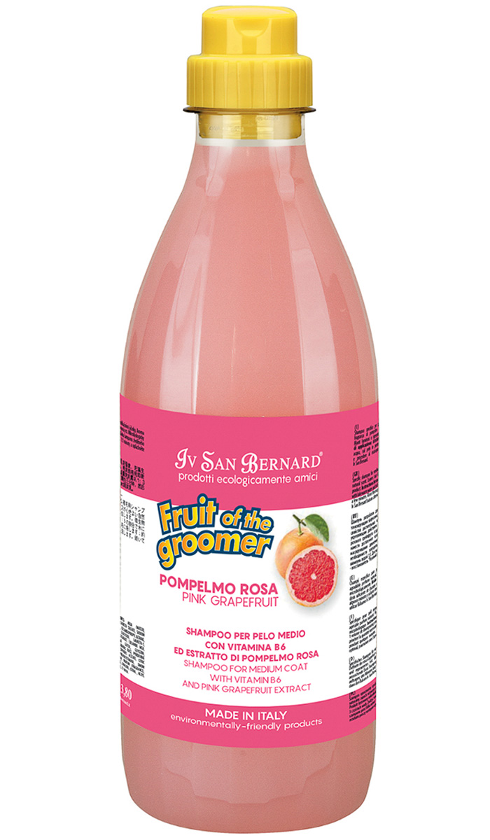 

Isb Fruit Of The Grommer Pink Grapefruit Shampoo Ив Сан Бернард шампунь восстанавливающий Розовый грейпфрут с витаминами для среднешерстных собак и кошек (500 мл)