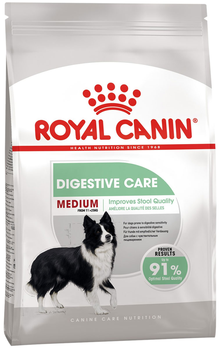 

Royal Canin Medium Digestive Care для взрослых собак средних пород для поддержания здоровья пищеварительной системы (3 кг)