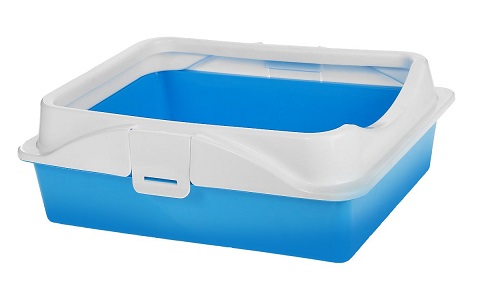 

Zooexpress лоток для кошек с рамкой на защелках Rich, 40 х 30 х 14 см (1 шт)