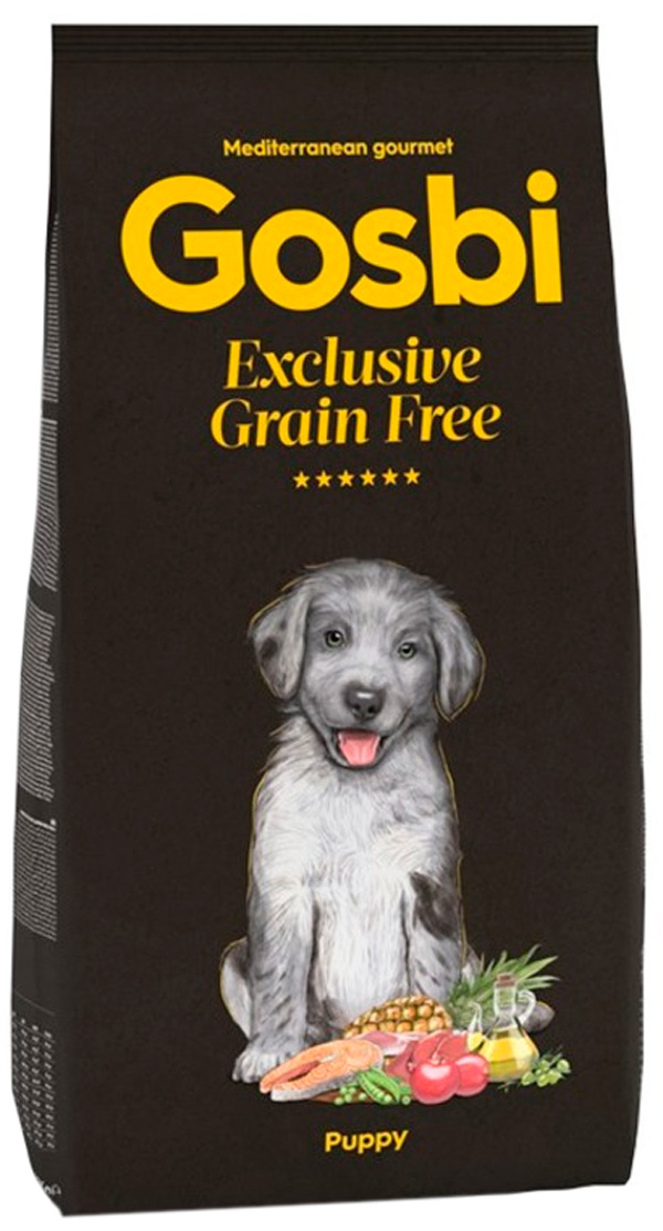 

Gosbi Exclusive Grain Free Puppy беззерновой для щенков всех пород с лососем и ягненком (3 кг)