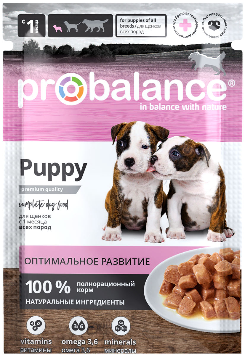 

Probalance Puppy Immuno Protection для щенков всех пород с говядиной (100 гр)