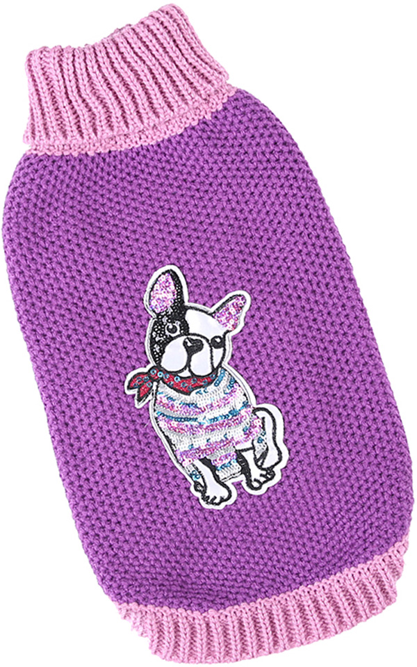 

For My Dogs свитер для собак Мой друг фиолетовый Fw662-2018 V (12-14)