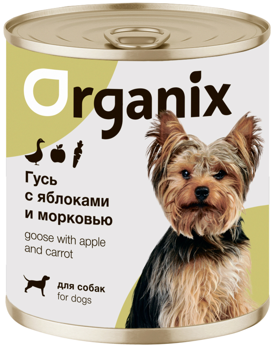 

Organix для взрослых собак фрикасе из гуся с яблоками и морковью (100 гр)